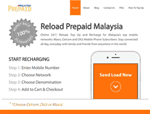 Tablet Screenshot of prepaidmy.com